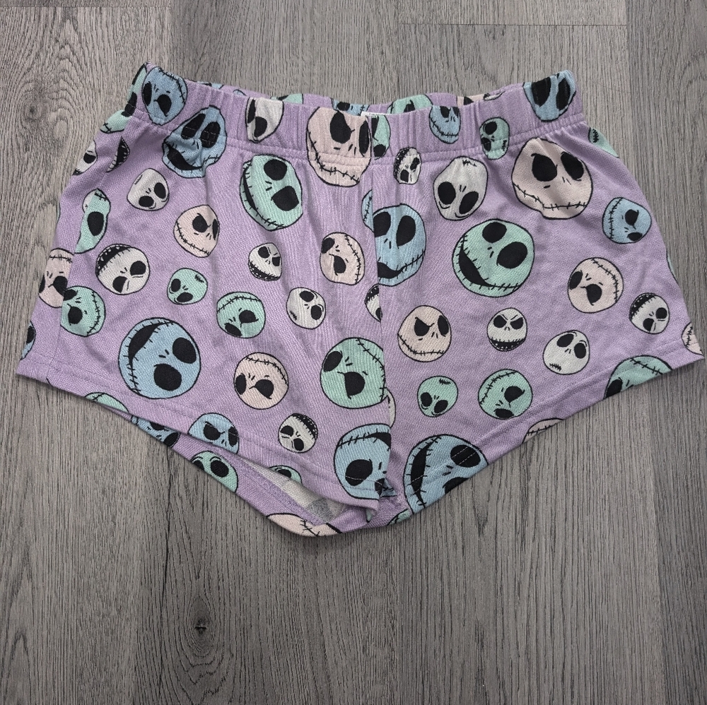 Disney Nightmare Before Christmas Jack Skellington Pajama Lounge Shorts Size S